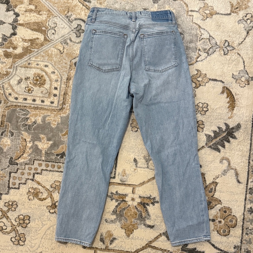 Abercrombie & Fitch Light Blue Cropped Jeans - Picture 3 of 3
